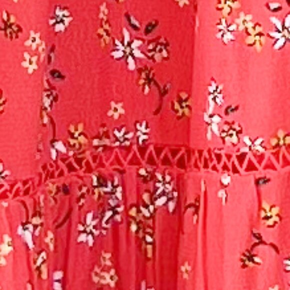 Anthropologie NEW Lost + Wander Adventures Floral Tie Shoulder Maxi Dress, Sz XS - Picture 12 of 16